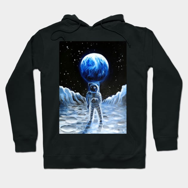 Man on the moon Hoodie by CORinAZONe